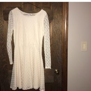 White lace Charming Charlie dress. NWT